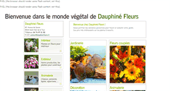 Desktop Screenshot of dauphinefleurs.com