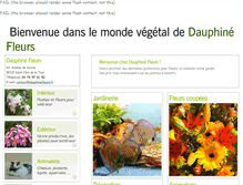 Tablet Screenshot of dauphinefleurs.com